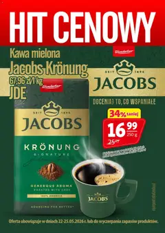Pogląd gazetki "Prim Market promocja - Kawa Mielona Jacobs Krönung" ze sklepu Prim Market ważnej od 22.05.2026
