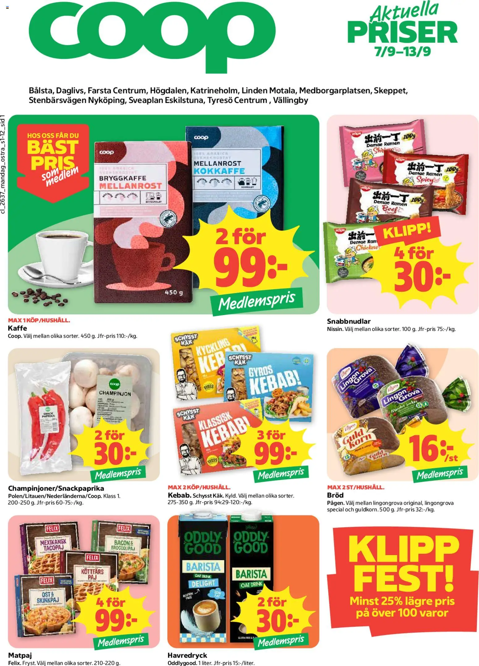 Förhandsgranska reklamblad Coop erbjudanden från butik Coop gäller från 07/09/2026
