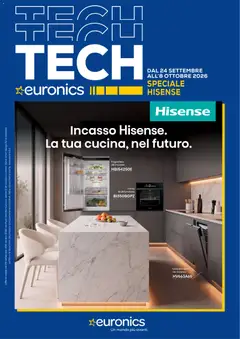 Anteprima dell'opuscolo Euronics volantino Hisense dal negozio Euronics valido da 24/09/2026