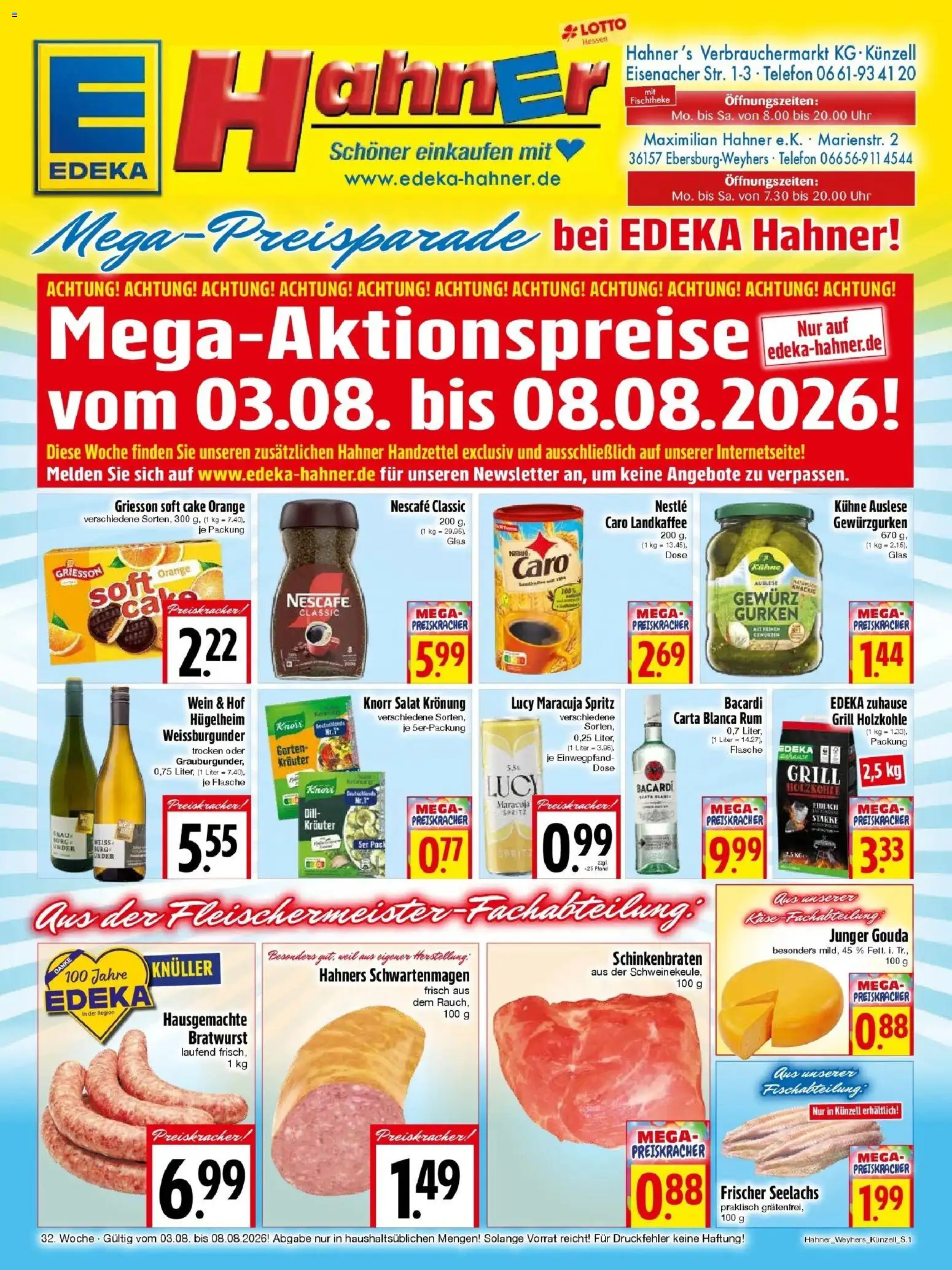Vorschau von dem Prospekt des Geschäftes Edeka, gültig ab dem 03.08.2026