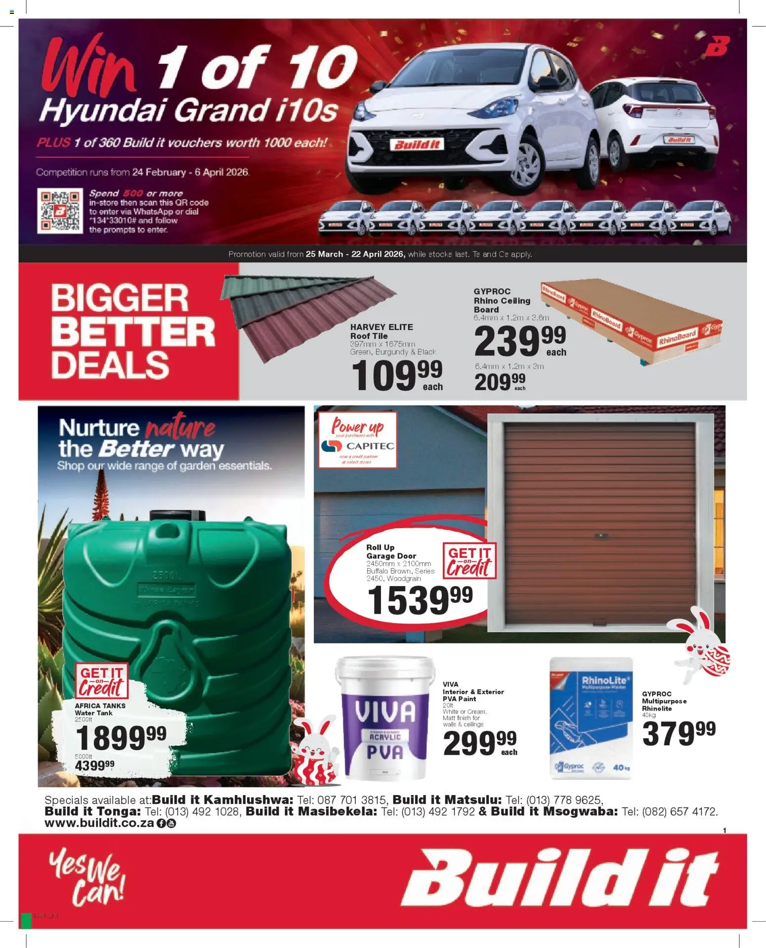 Build It Specials from 25/03 - 22/04/2026