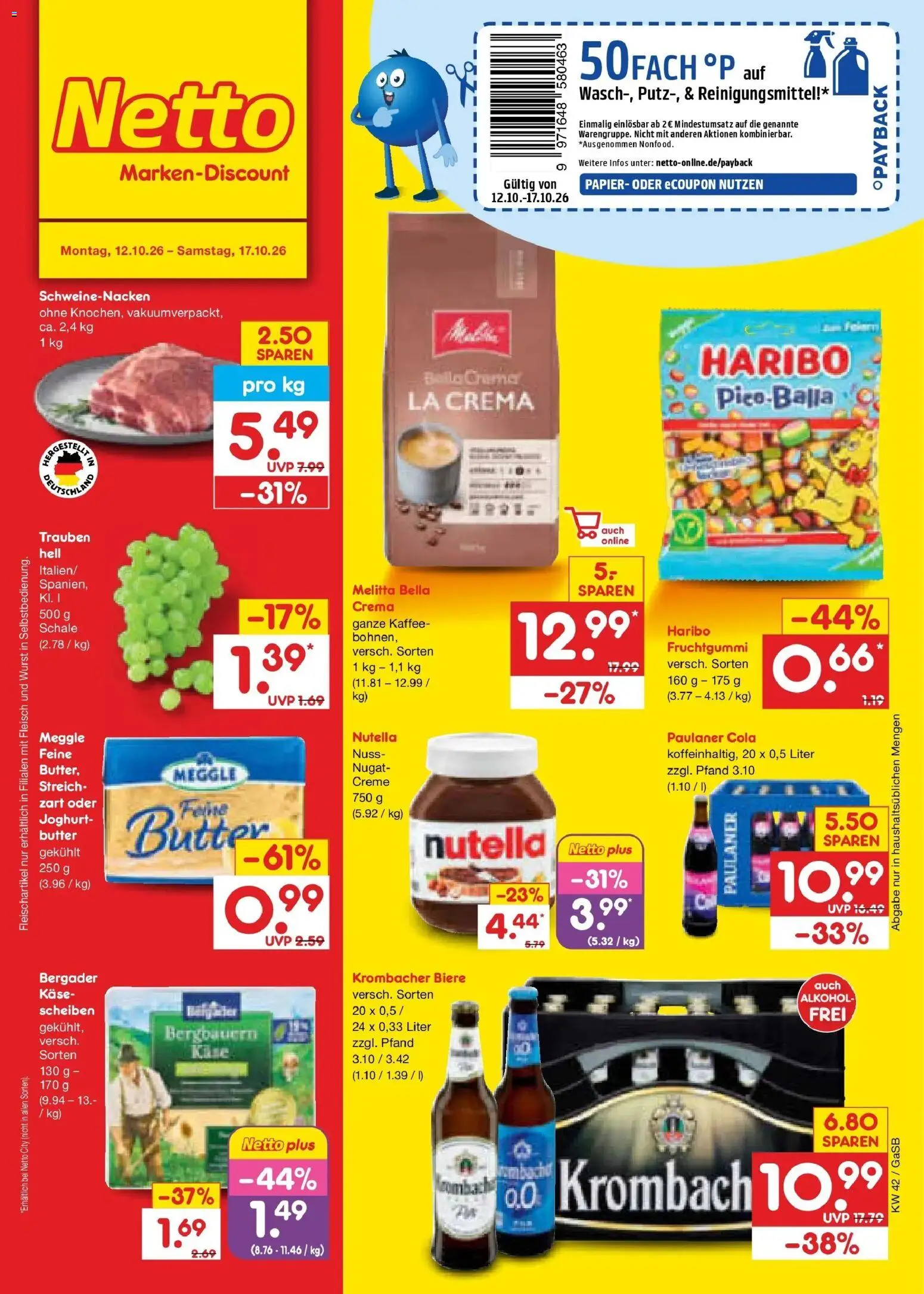 Vorschau von dem Prospekt des Geschäftes Netto Marken-Discount, gültig ab dem 12.10.2026