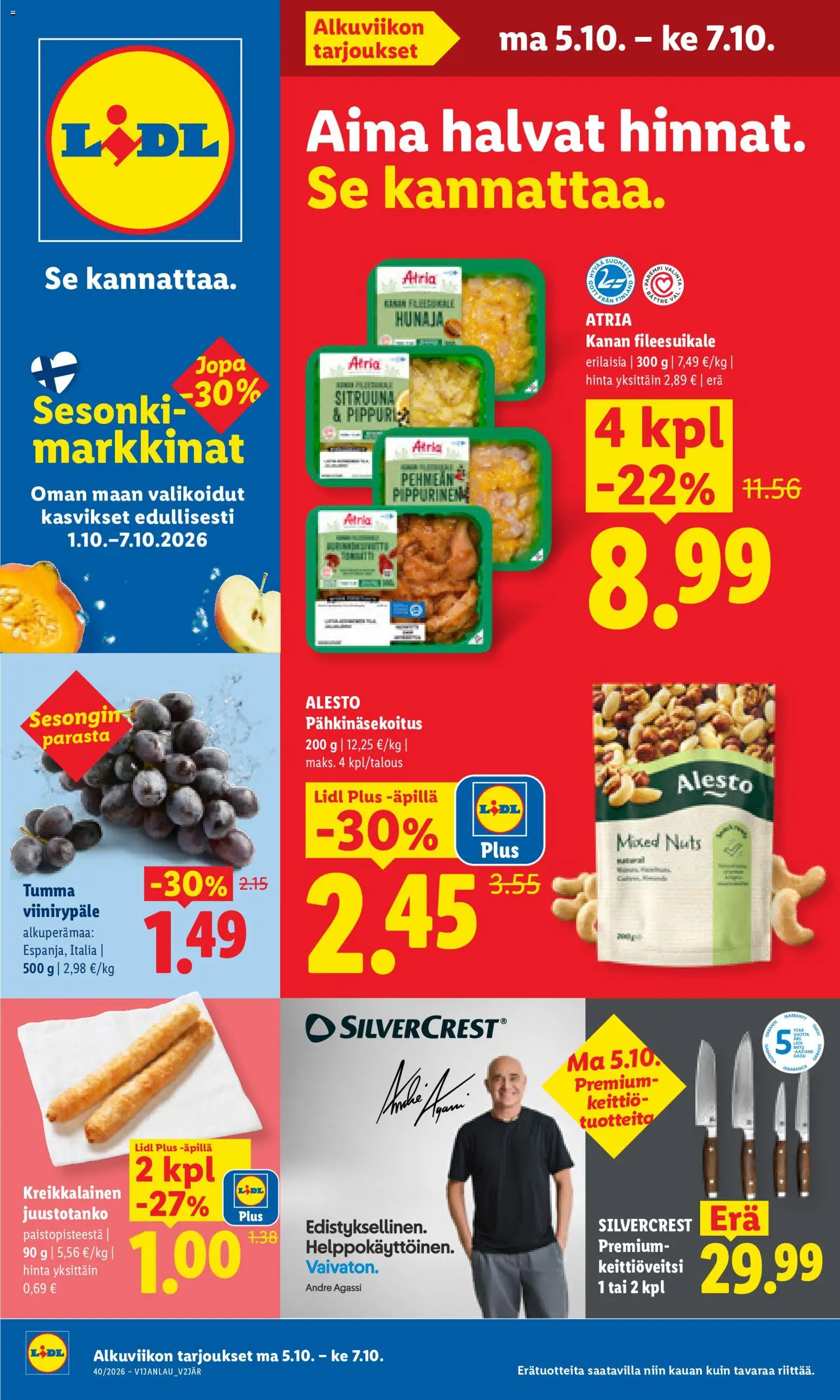 Kaupan Lidl Lidl tarjoukset Helsinki esikatselu, voimassa 05/10/2026