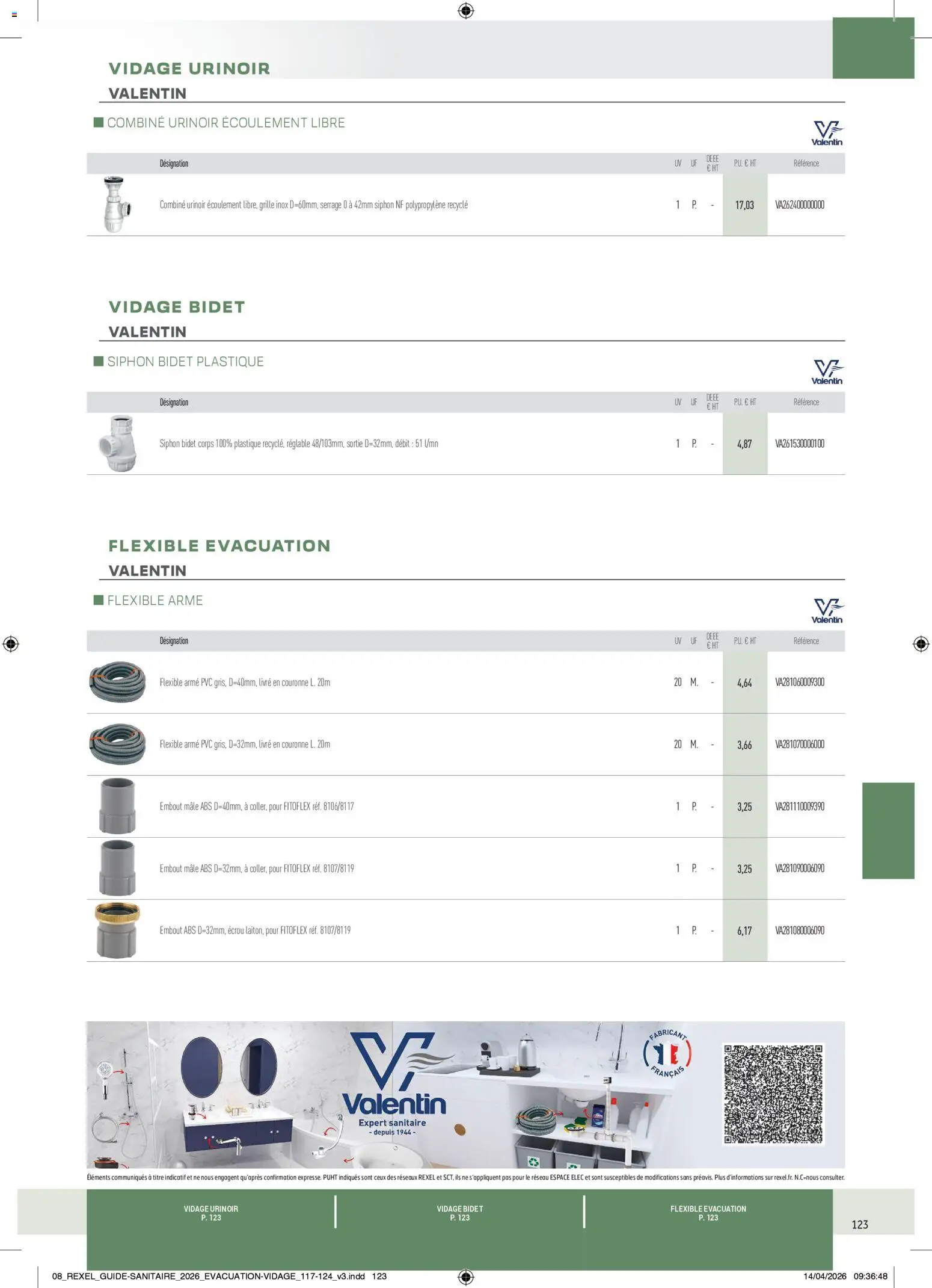Prévisualisation de Rexel - Brochure Sanitaire du magasin Rexel formulaire valide 20/04/2026 - Livre