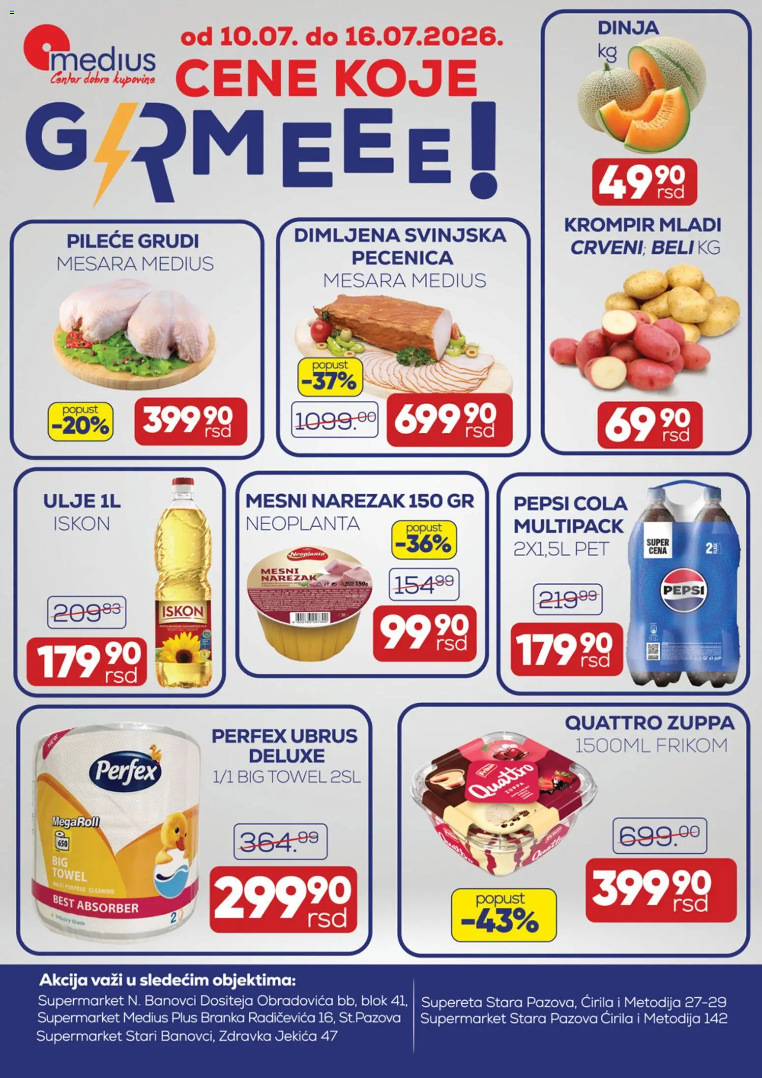 Pregled Medius kataloga - važi od 10.07.2026