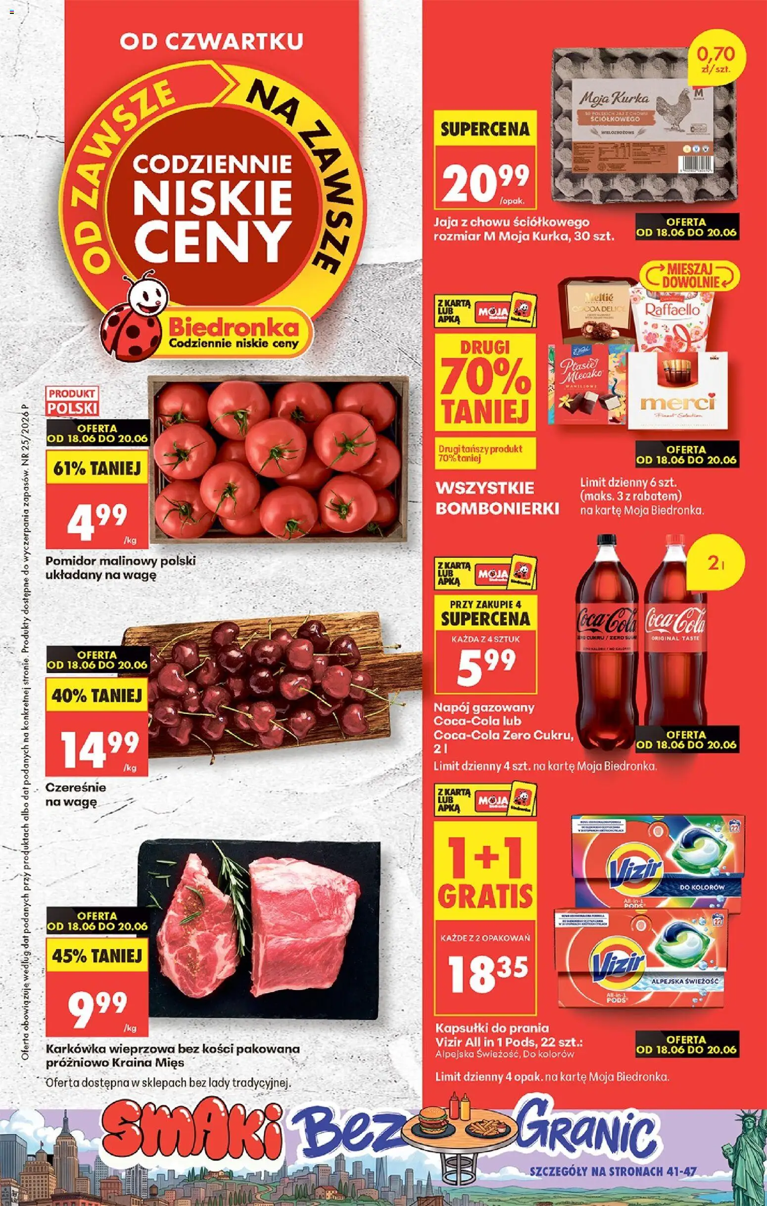 Náhled nabídky: Biedronka Polsko Biedronka Polsko leták - Codziennie niskie ceny platný od 18.06.2026