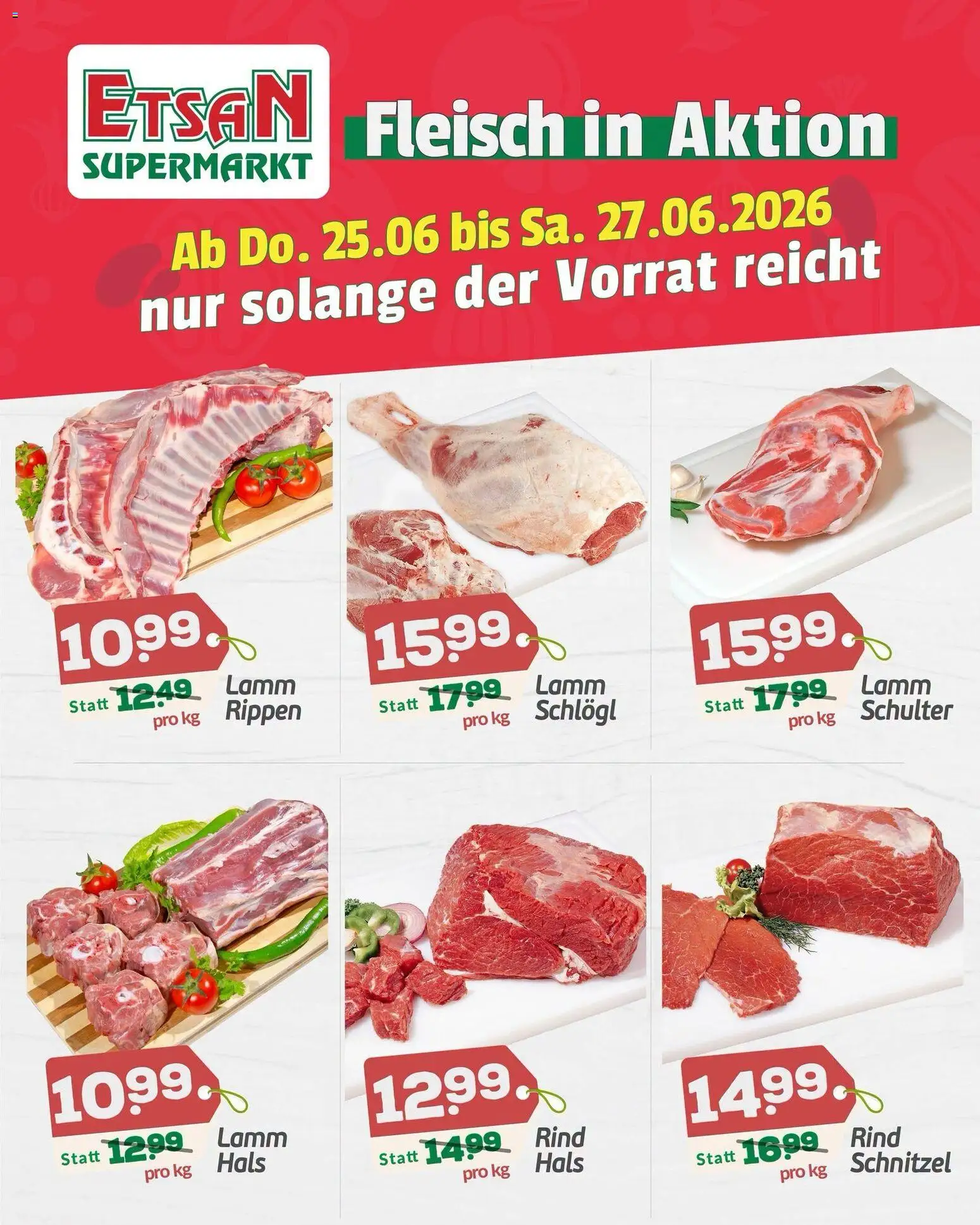 Vorschau der Angebote: ETSAN ETSAN Fleisch in Aktion gültig ab 25.06.2026