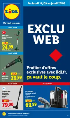 Prévisualisation de LIDL catalogue les bonnes affaires Exclu Web du magasin LIDL formulaire valide 14/09/2026