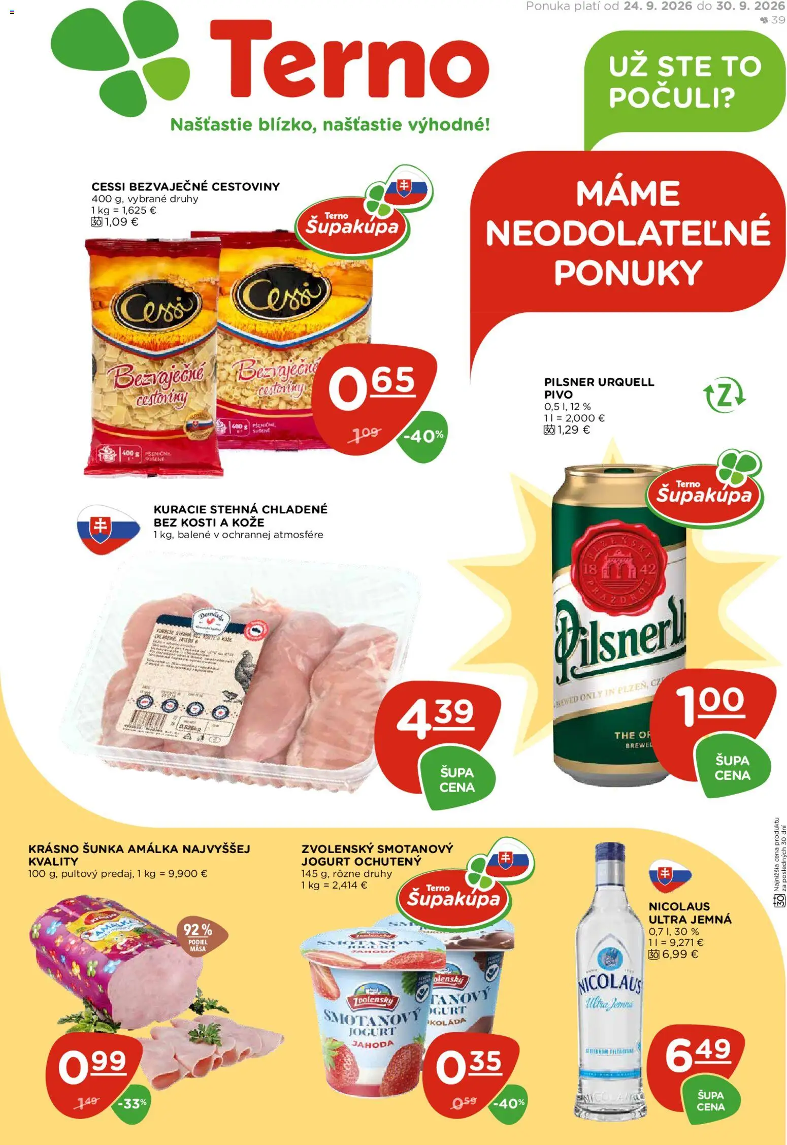 Náhľad Terno letáku platného od 24.09.2026
