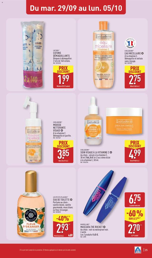 Nouveau catalogue Aldi à partir du 29/09