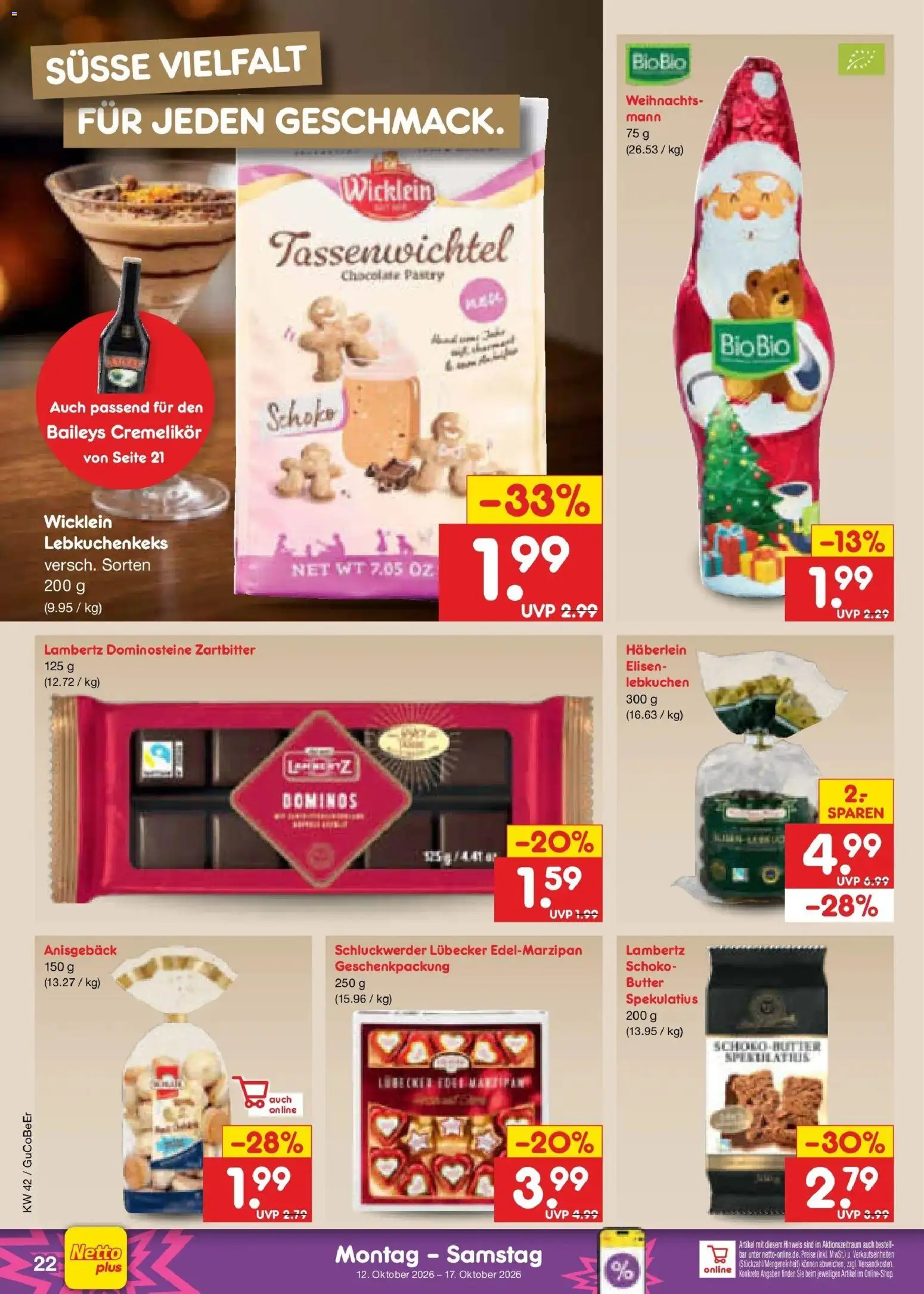Vorschau von dem Prospekt des Geschäftes Netto Marken-Discount, gültig ab dem 12.10.2026 - Butter, Baileys