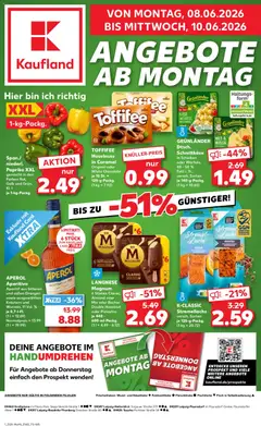 Vorschau von dem Prospekt des Geschäftes Kaufland, gültig ab dem 08.06.2026