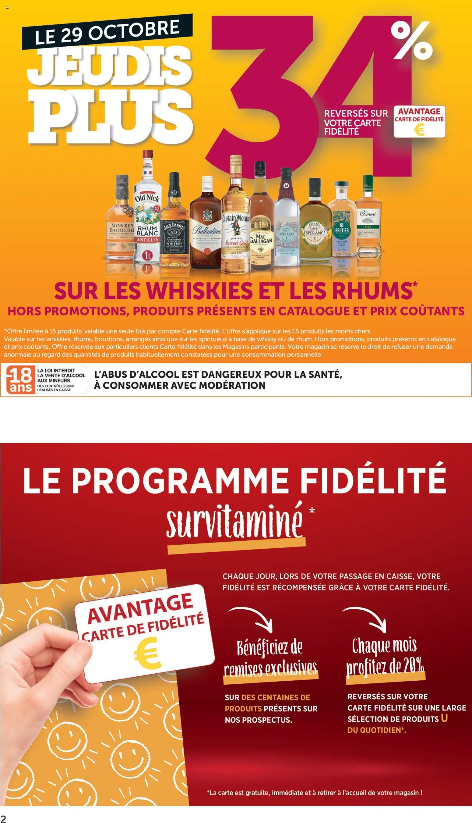 Prévisualisation de bi1 Catalogue du magasin bi1 formulaire valide 27/10/2026 - Whisky, Banane, Rhum, Captain Morgan, Base, Jack Daniel's