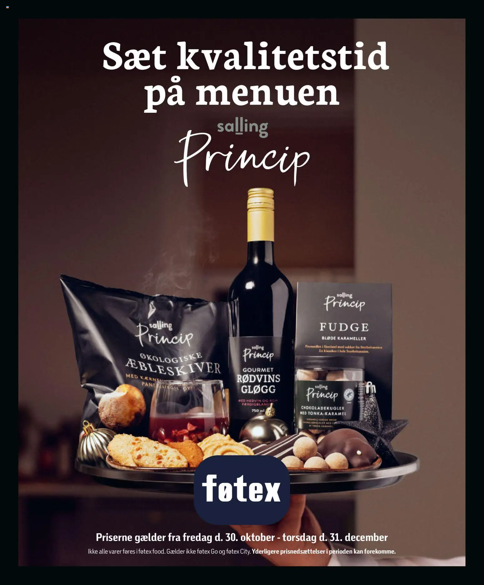 Eksempel på tilbudsavis Føtex -Tilbudsavis - Princip fra butik Føtex gyldig fra 30/10/2026 - Karameller, Sukker, Chokoladekugler