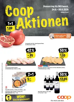 Vorschau des Merkblatts Coop aktionen vom Shop Coop gültig von 24.09.2026 bis 30.09.2026