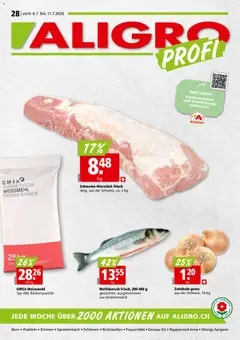 Vorschau des Merkblatts Aligro aktionen Schlieren, Gossau SG, Frauenfeld, Rapperswil-Jona, Sargans, Bern vom Shop Aligro gültig von 06.07.2026 bis 11.07.2026