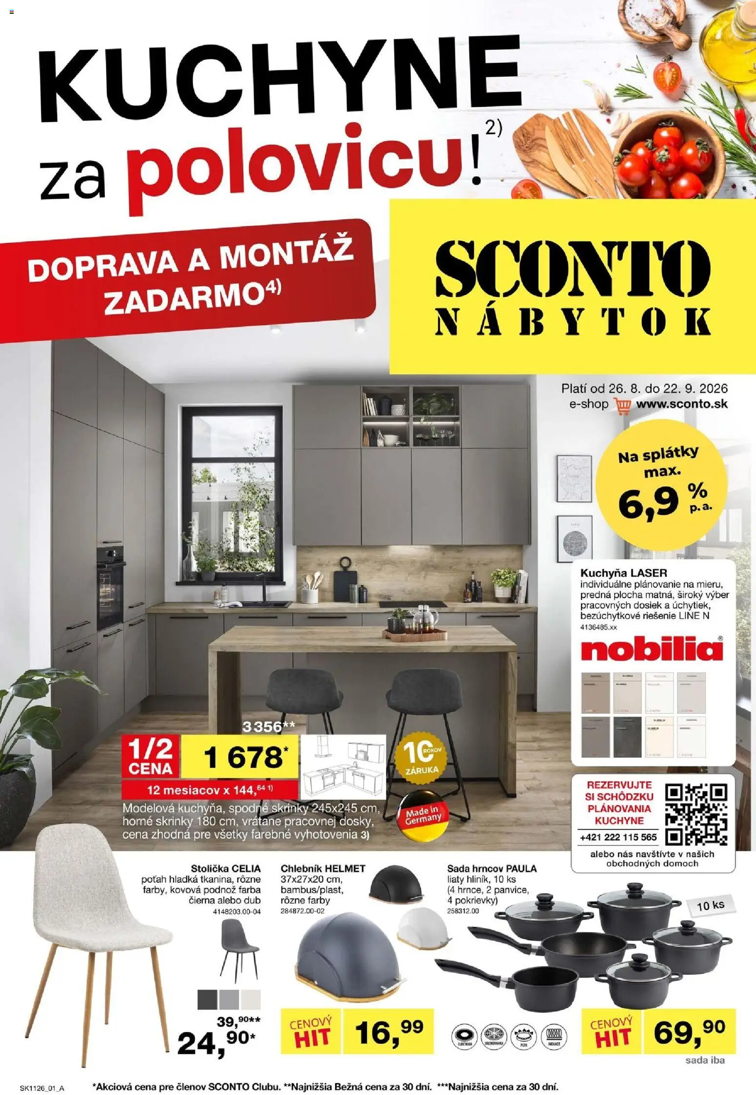 Náhľad Sconto nábytok letáku platného od 26.08.2026