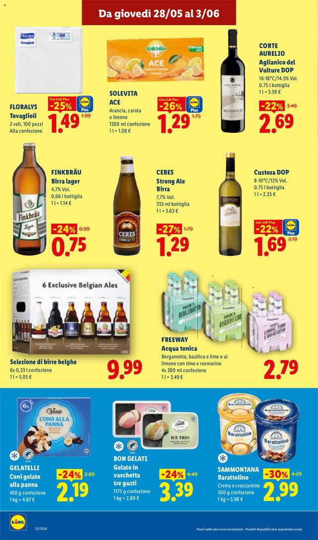 Nuovo volantino Lidl dal 28/05