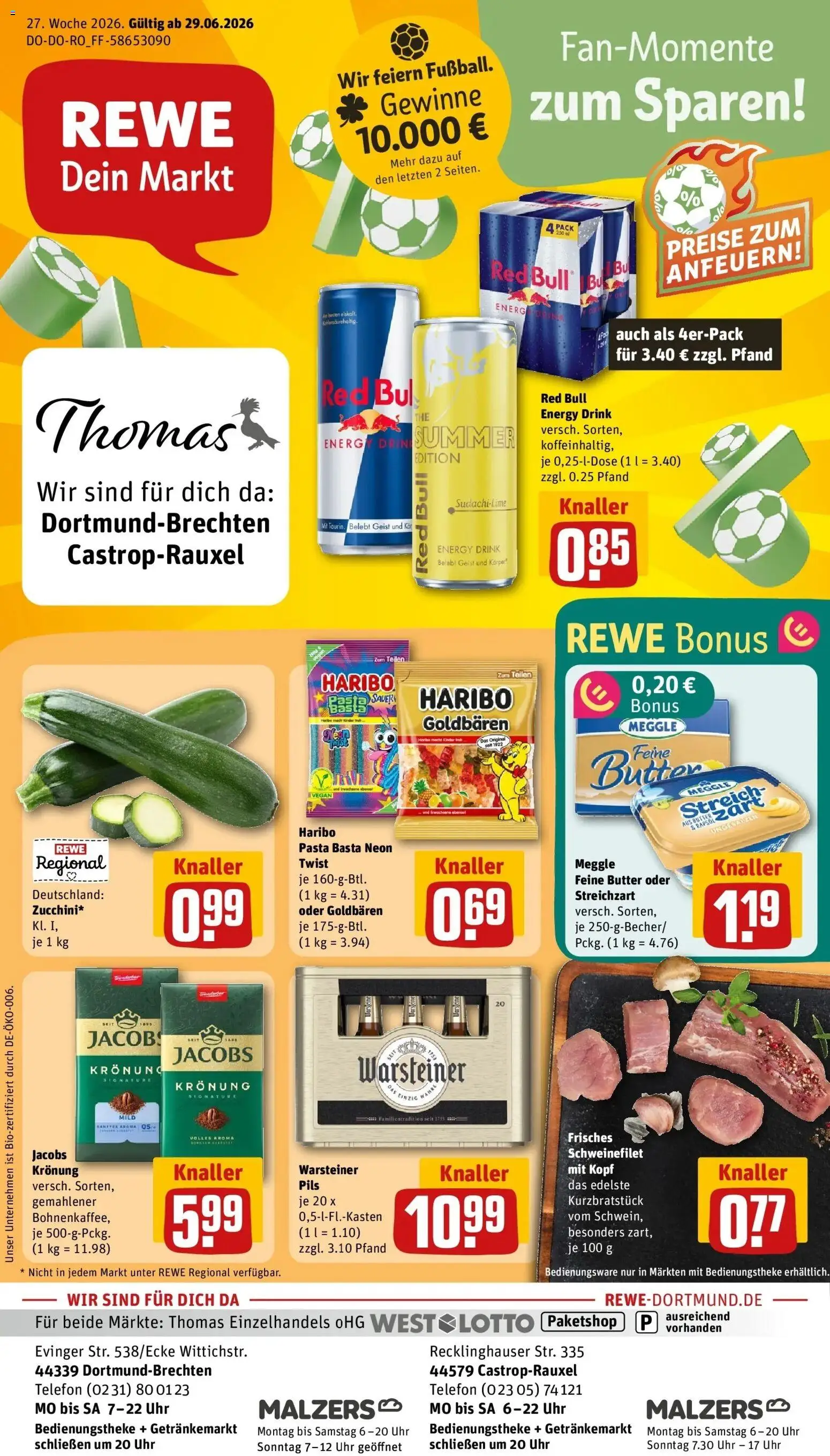 Vorschau von dem Prospekt des Geschäftes Rewe, gültig ab dem 29.06.2026
