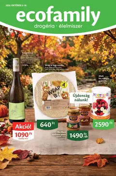 Ecofamily - Ecofamily akciós újság megtekintése, amely érvényes 2026.10.05.-től