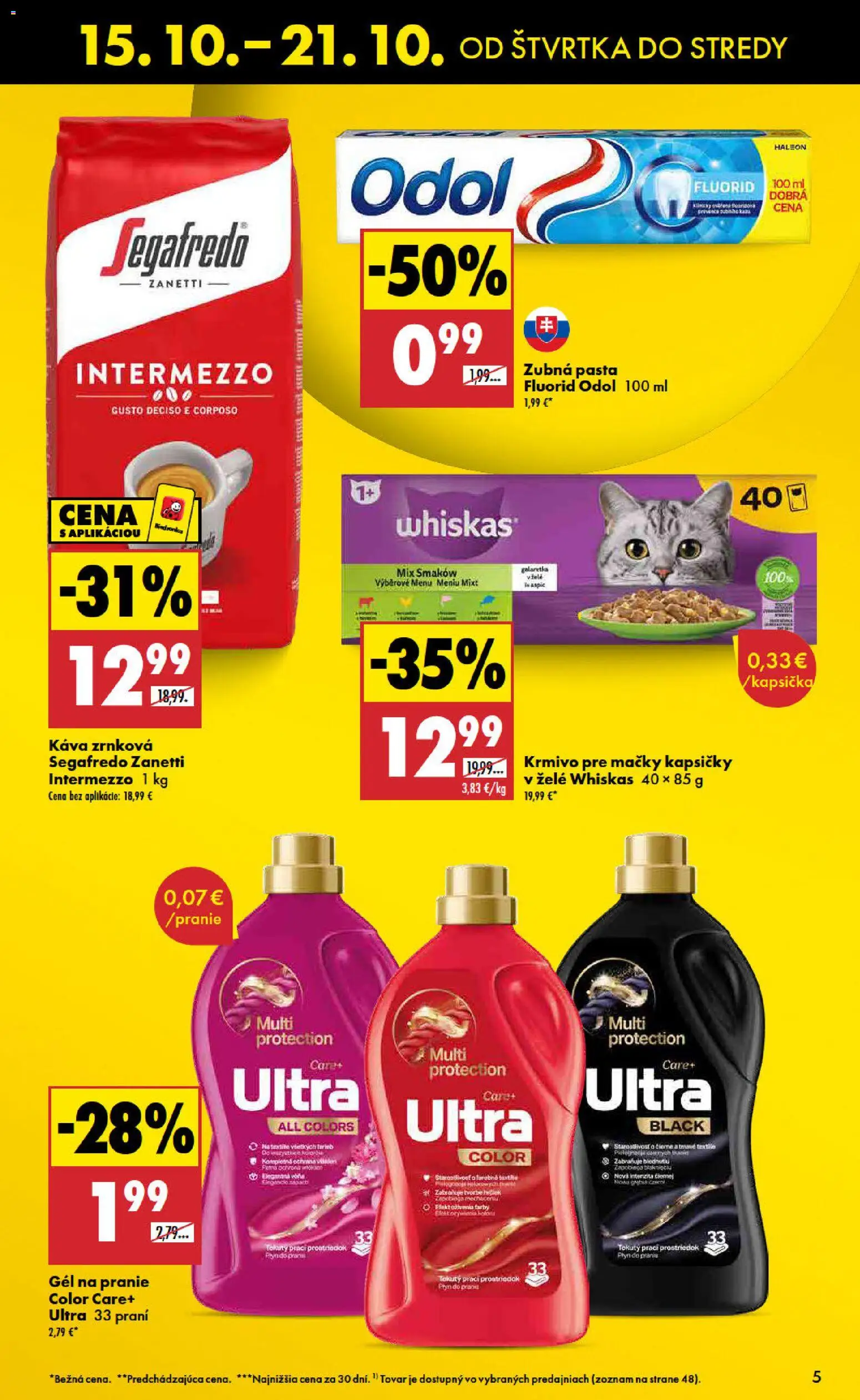 Náhľad Biedronka letáku platného od 15.10.2026 - Káva, Whiskas, Zubná pasta, Kapsičky, Gél na pranie
