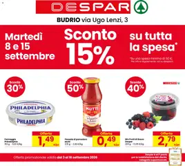 Anteprima dell'opuscolo Despar volantino Budrio dal negozio Despar valido da 03/09/2026
