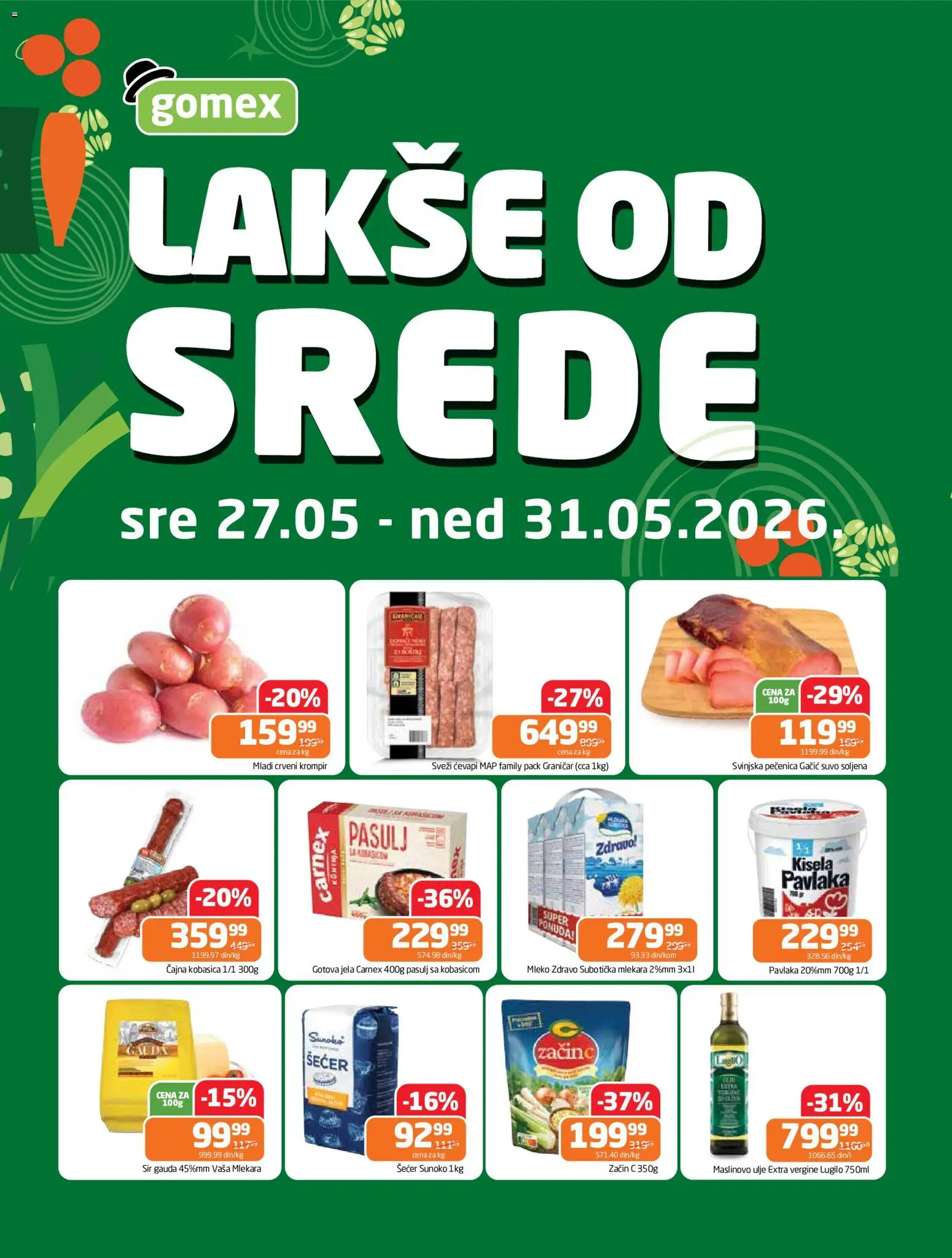 Pregled Gomex kataloga - važi od 27.05.2026