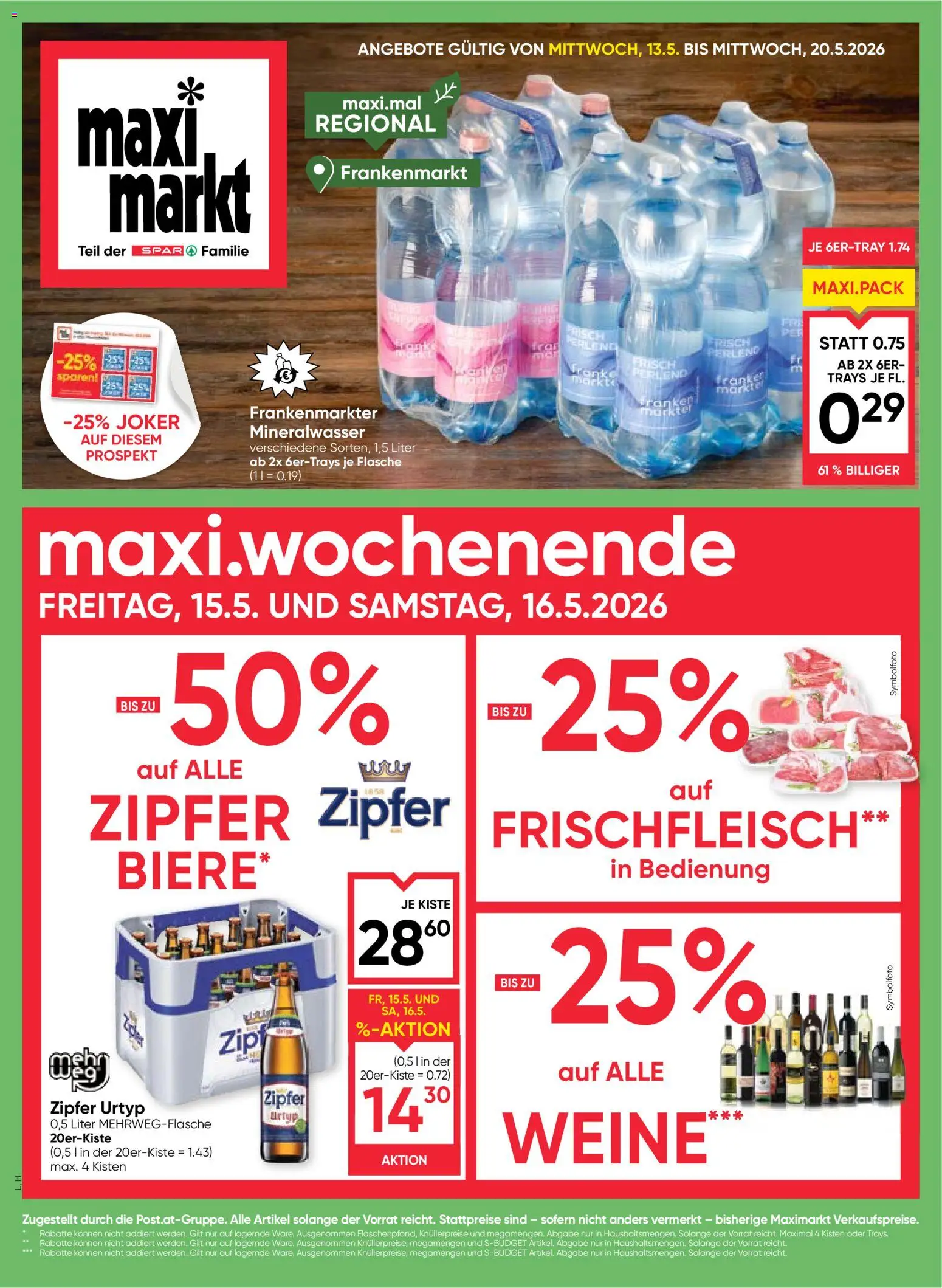 Vorschau der Angebote: Maximarkt Maximarkt Flugblatt gültig ab 13.05.2026