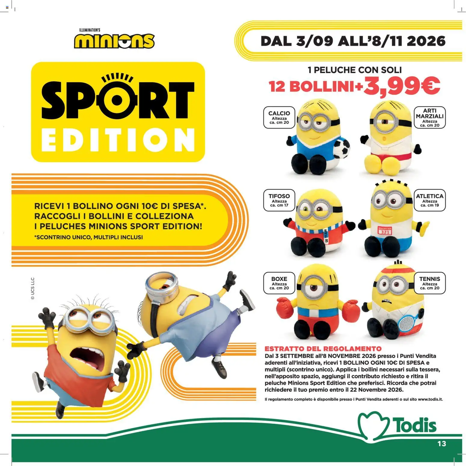 Anteprima dell'opuscolo Todis volantino Toscana - Umbria dal negozio Todis valido da 03/09/2026 - Peluche