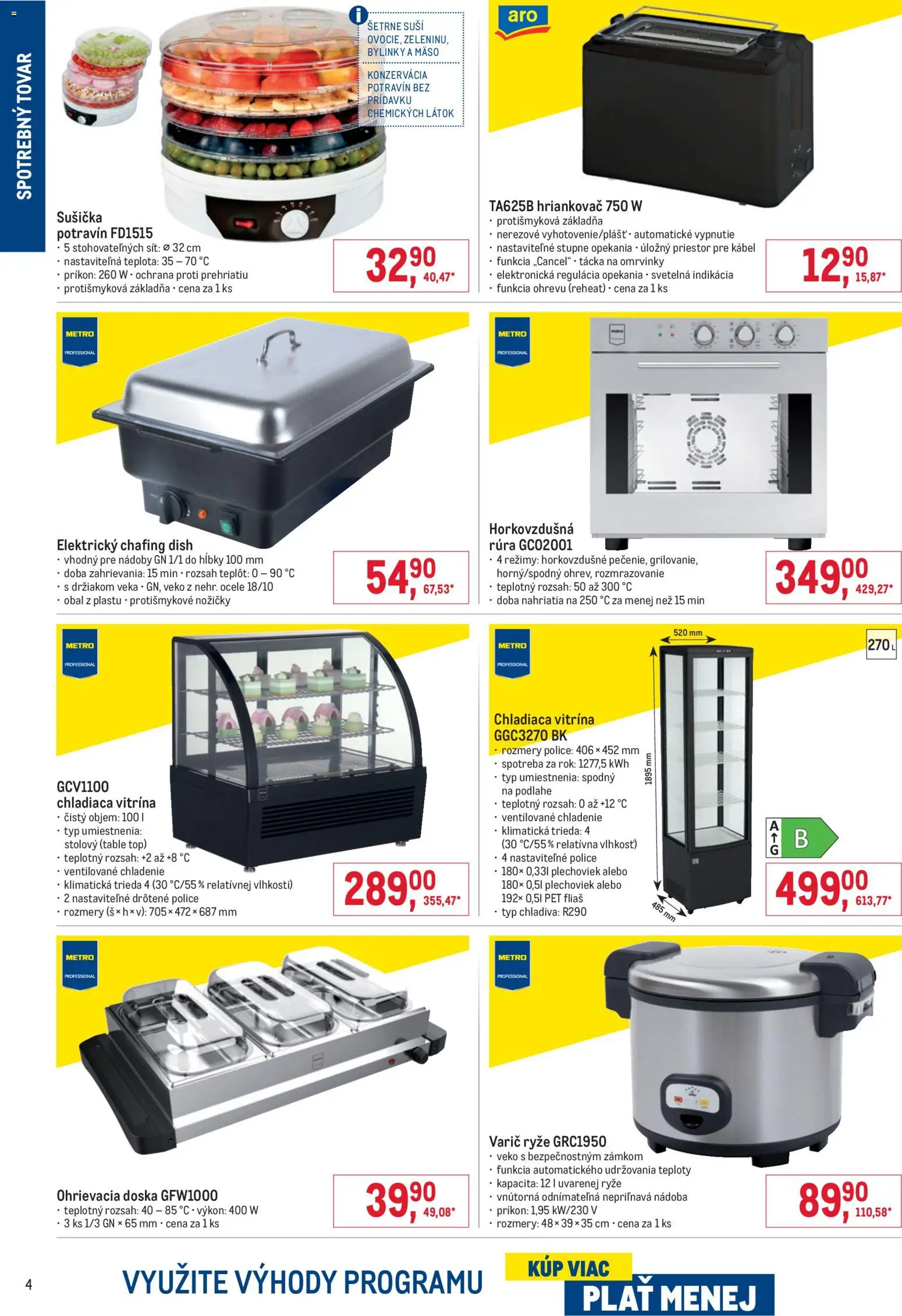 Náhľad Metro letáku platného od 23.09.2026 - Mäso, Police, Bylinky, Rúra, Veka, Sušička, Varič, Kábel