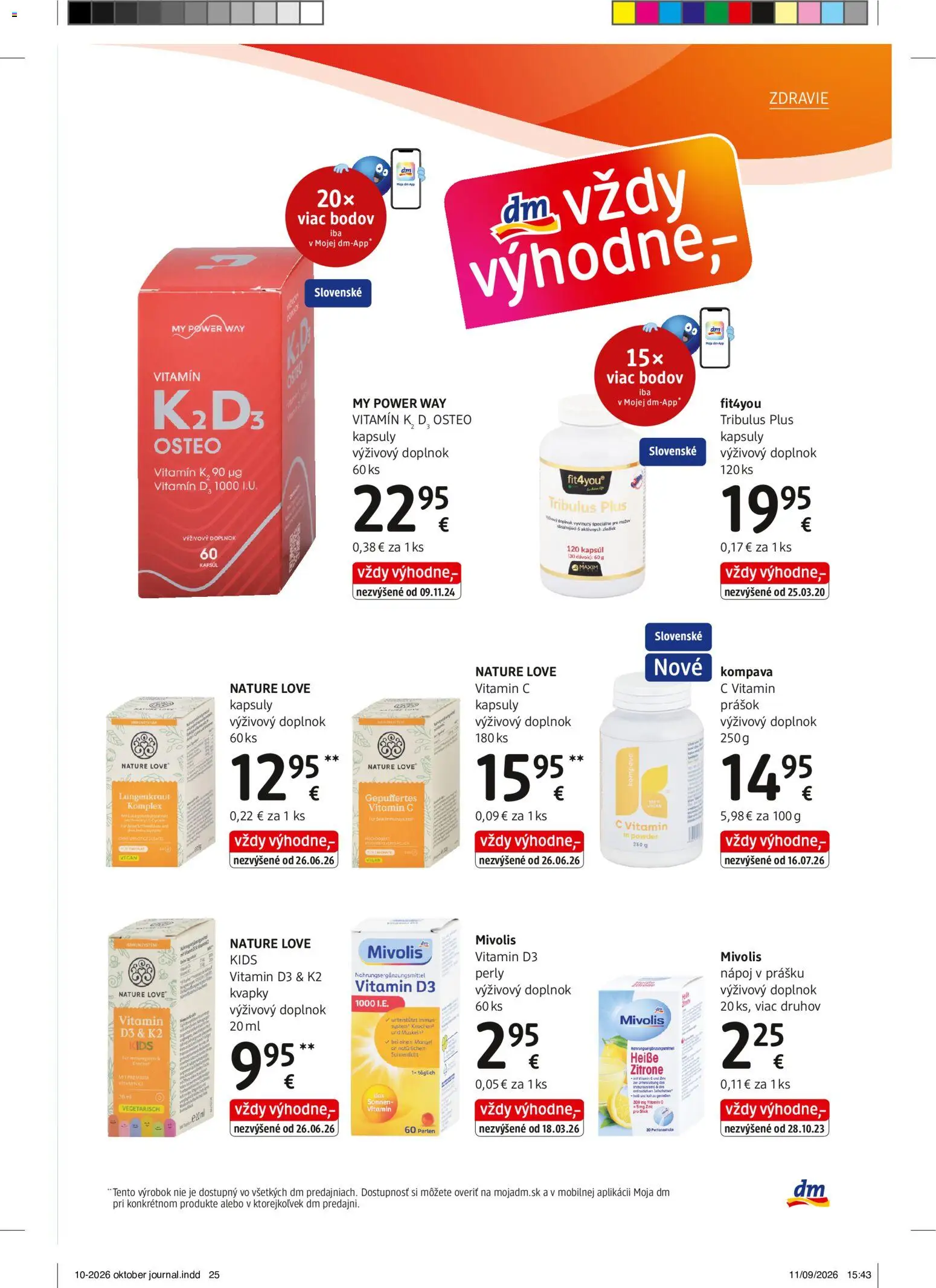 Náhľad dm drogerie letáku platného od 01.10.2026