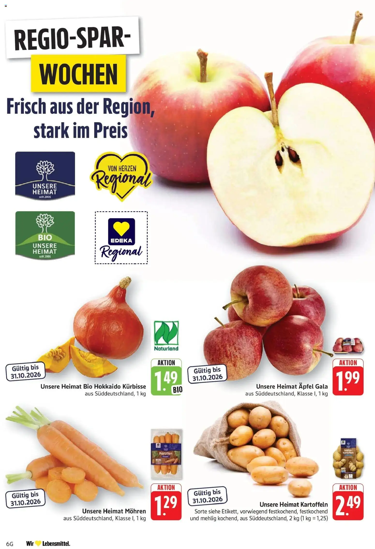Vorschau von dem Prospekt des Geschäftes Edeka, gültig ab dem 12.10.2026