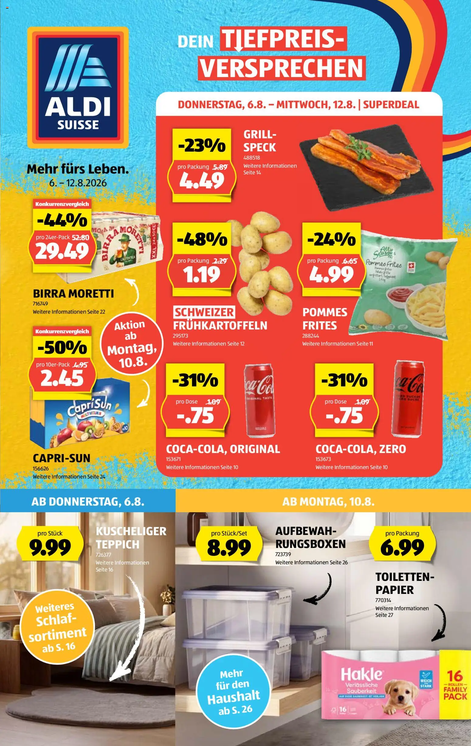 Vorschau des Merkblatts Aldi aktionen vom Shop Aldi gültig von 06.08.2026 bis 12.08.2026
