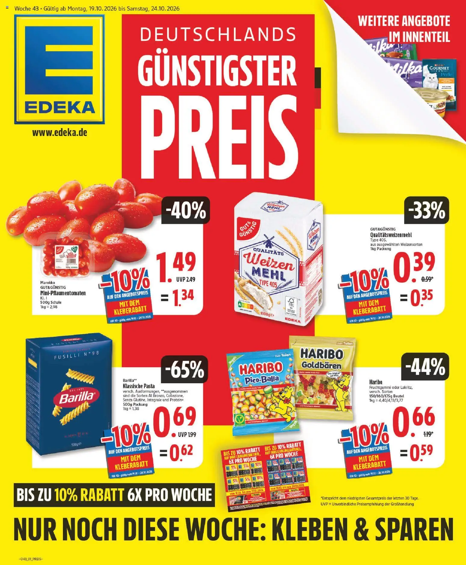 Vorschau von dem Prospekt des Geschäftes Edeka, gültig ab dem 19.10.2026