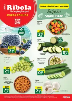 Pregled letka Ribola Svježa Ponuda trgovine Ribola vrijedi od 24.06.2026