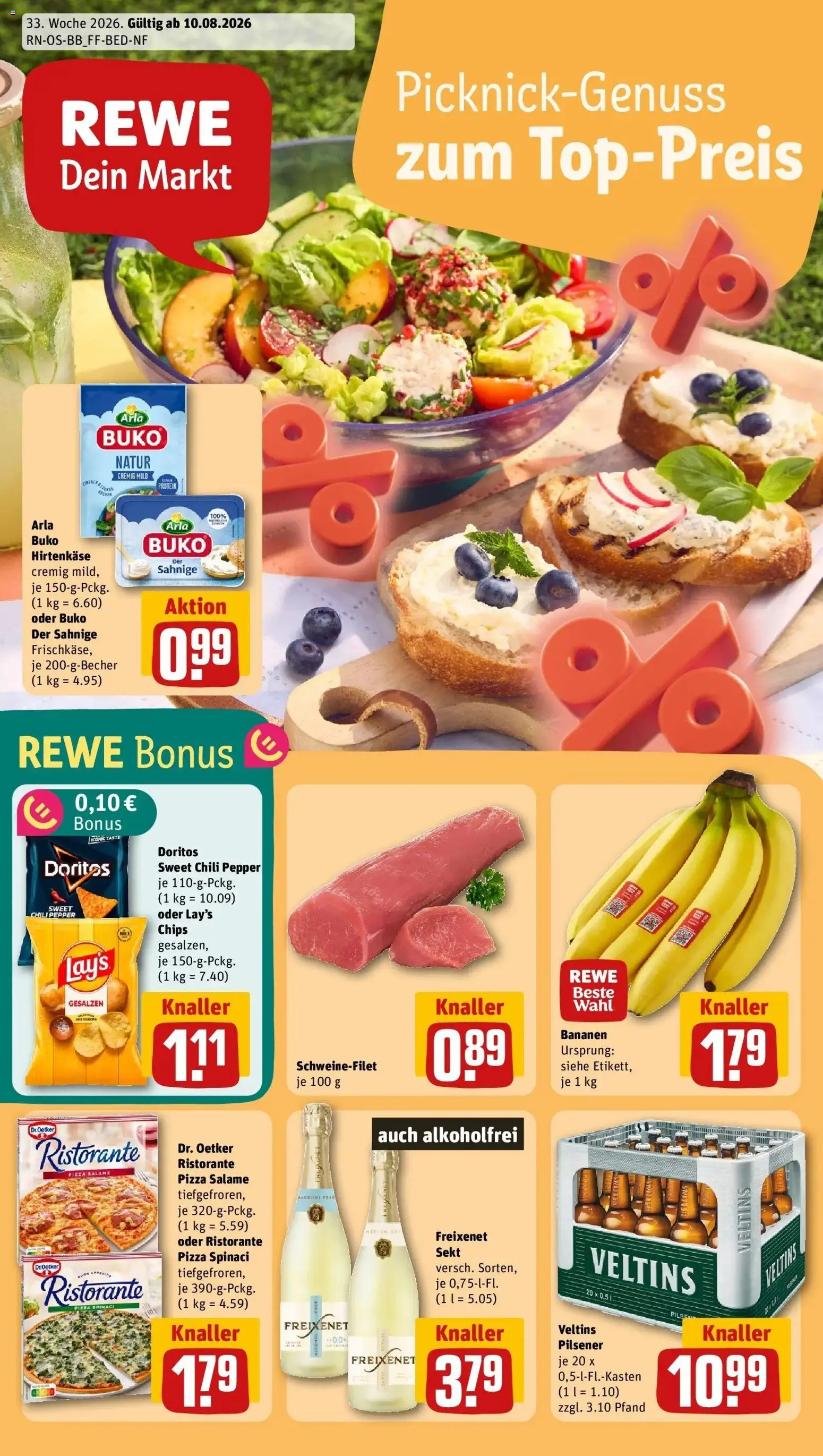 Vorschau von dem Prospekt des Geschäftes Rewe, gültig ab dem 10.08.2026
