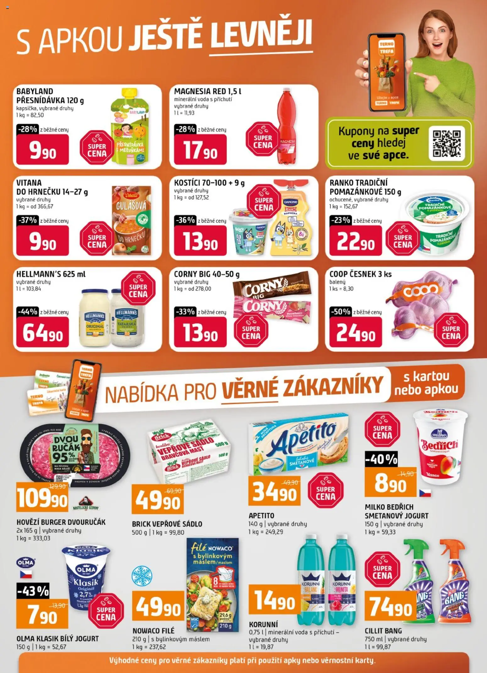 Náhled nabídky: Terno Terno leták - Nabídka pro věrné zákazníky platný od 02.09.2026 - Protein, Hovězí, Sádlo, File, Minerální voda, Kostici, Hellmann's, Magnesia Red