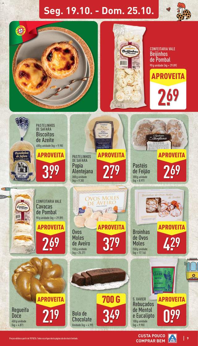 Novo folheto Aldi a partir de 19/10