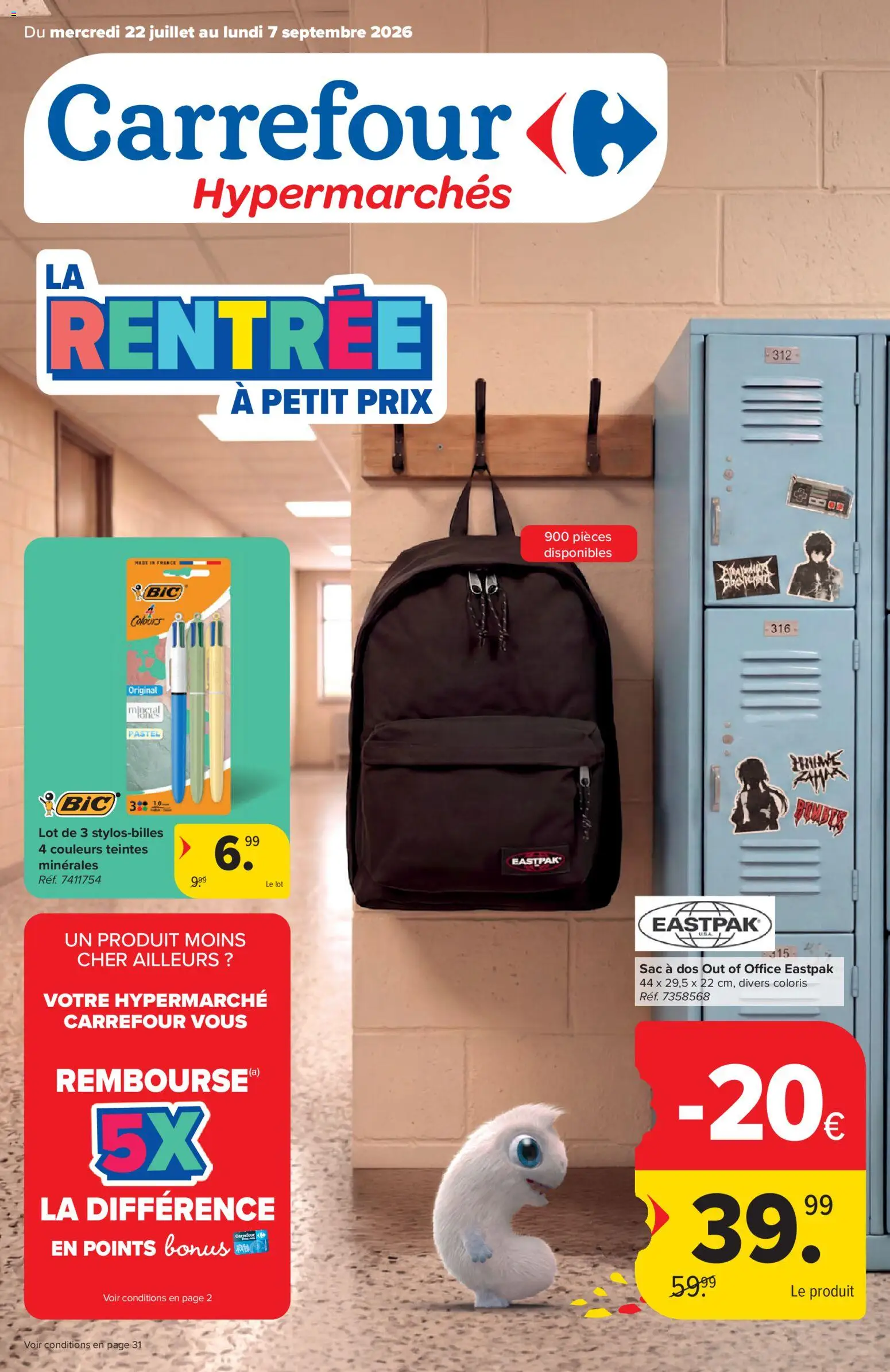 Voorbeeld van Carrefour la Rentrée van winkel Carrefour geldig vanaf 22/07/2026 - La