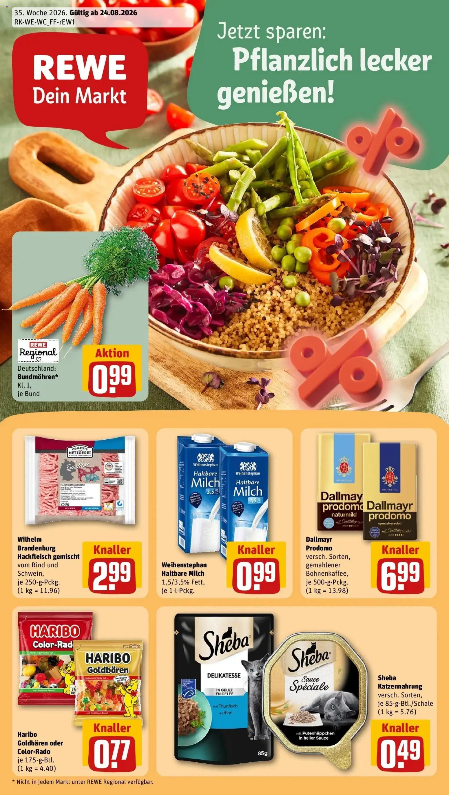 Vorschau von dem Prospekt des Geschäftes Rewe, gültig ab dem 24.08.2026