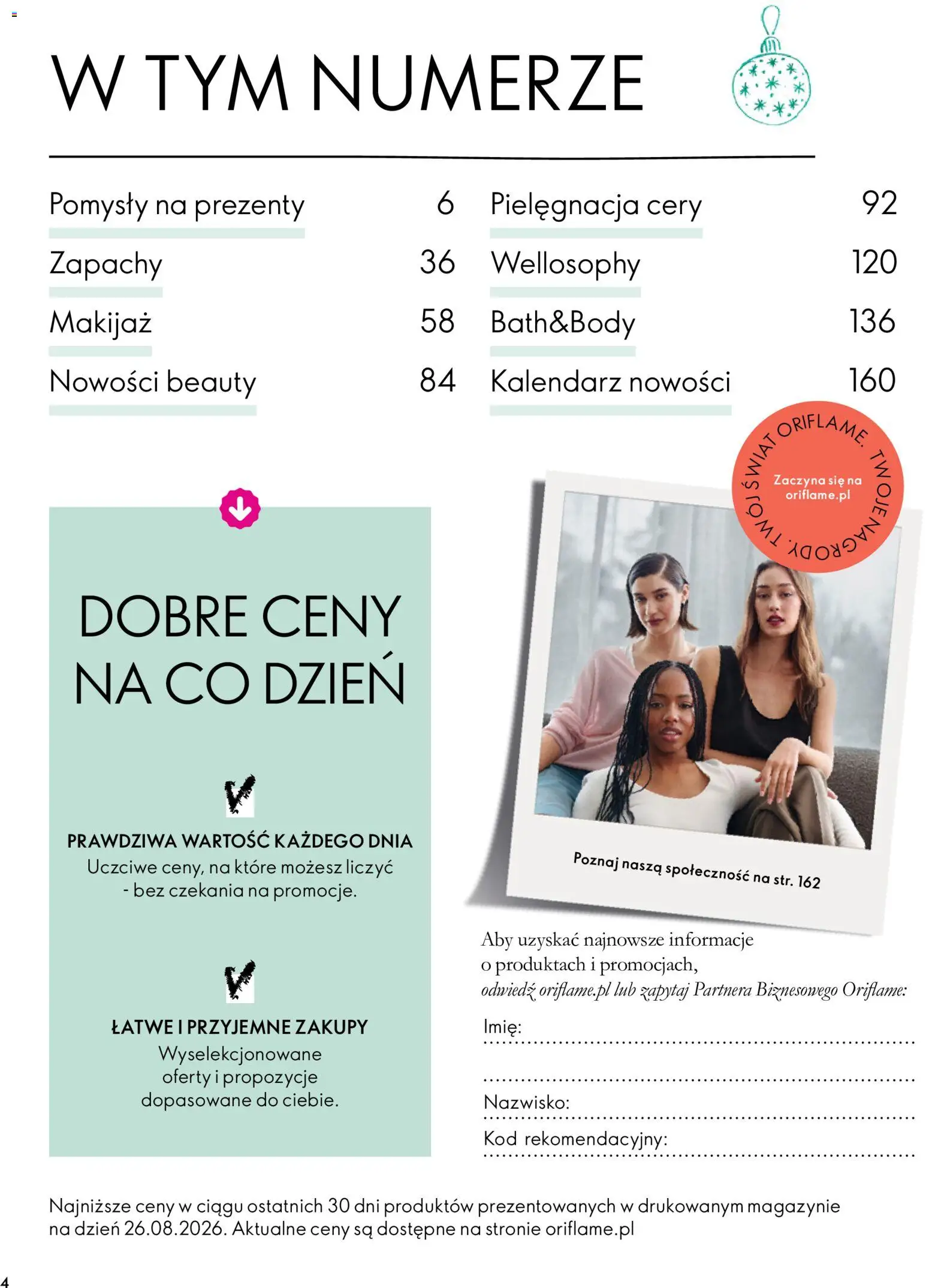 Pogląd gazetki "Oriflame Katalog 15 2026" ze sklepu Oriflame ważnej od 11.11.2026 - Kalendarz, Makijaż