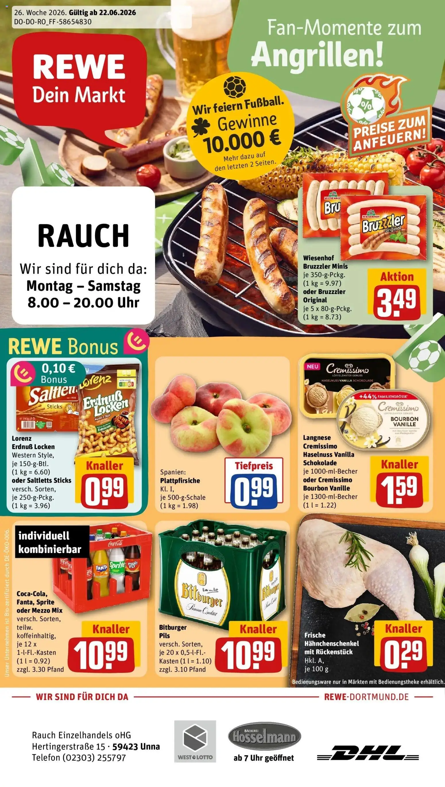 Vorschau von dem Prospekt des Geschäftes Rewe, gültig ab dem 21.06.2026