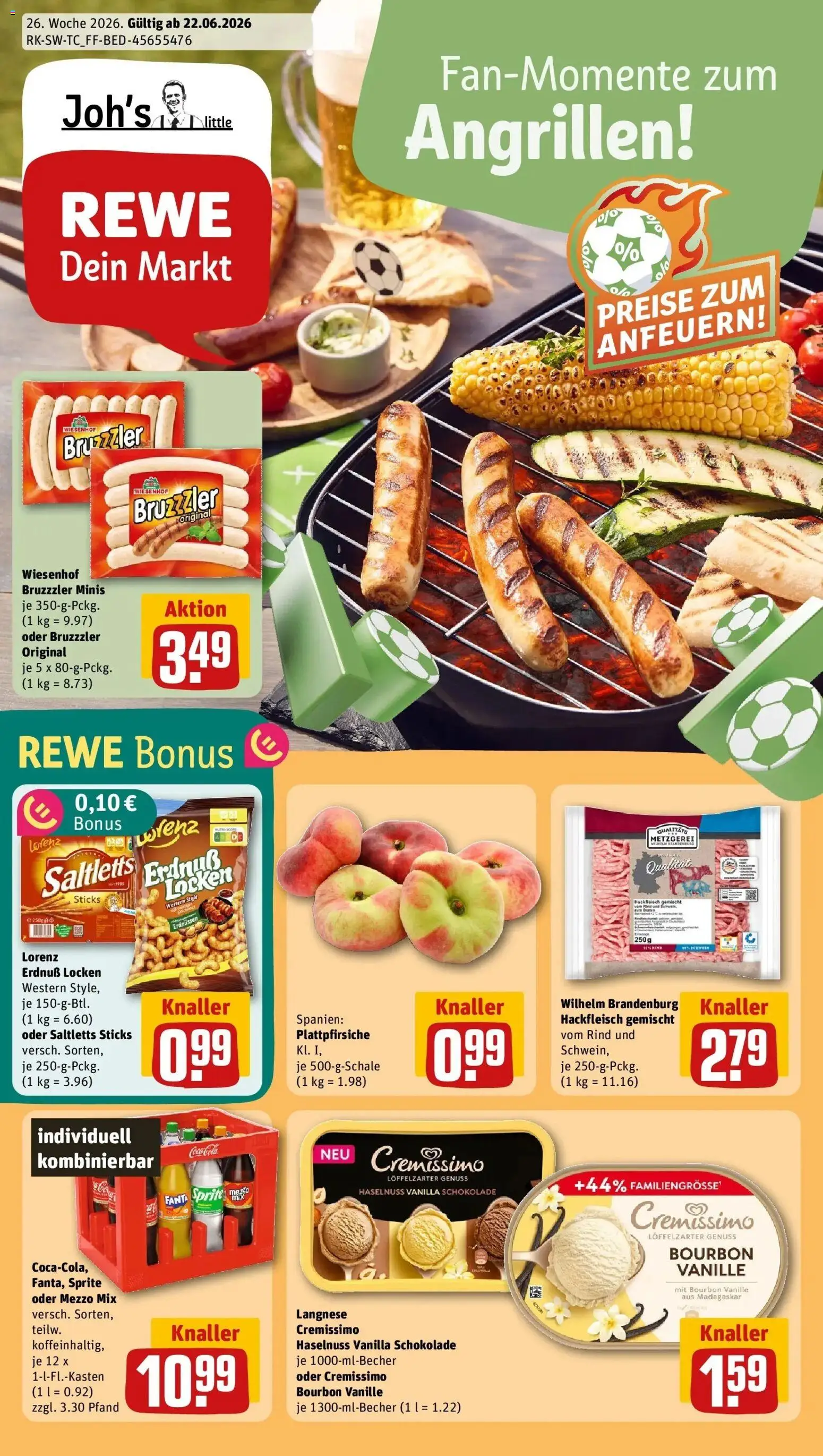 Vorschau von dem Prospekt des Geschäftes Rewe, gültig ab dem 21.06.2026