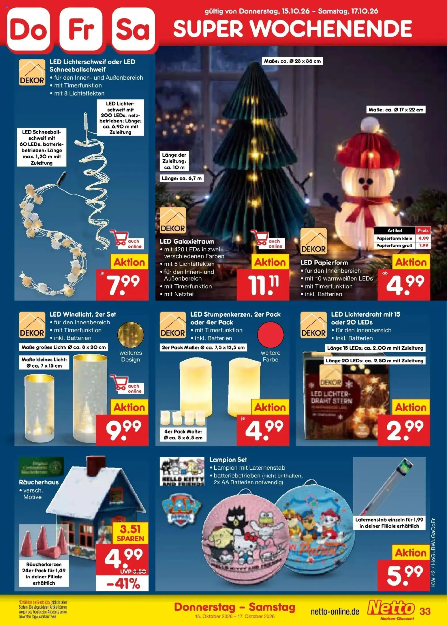 Vorschau von dem Prospekt des Geschäftes Netto Marken-Discount, gültig ab dem 12.10.2026 - Batterien, Batterie, Netzteil