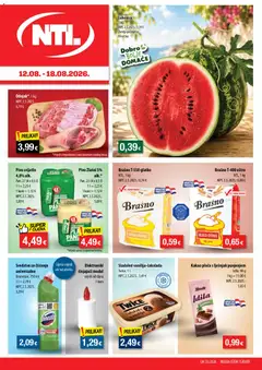 Pregled letka NTL Katalog trgovine NTL vrijedi od 12.08.2026