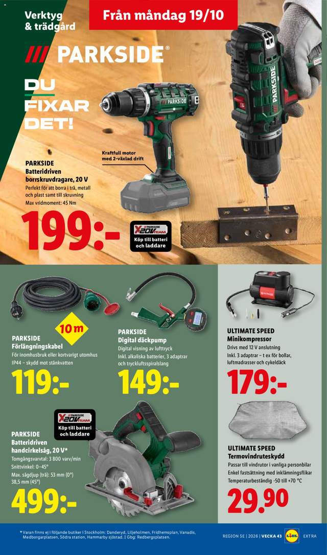 Nytt Lidl reklamblad från 19/10