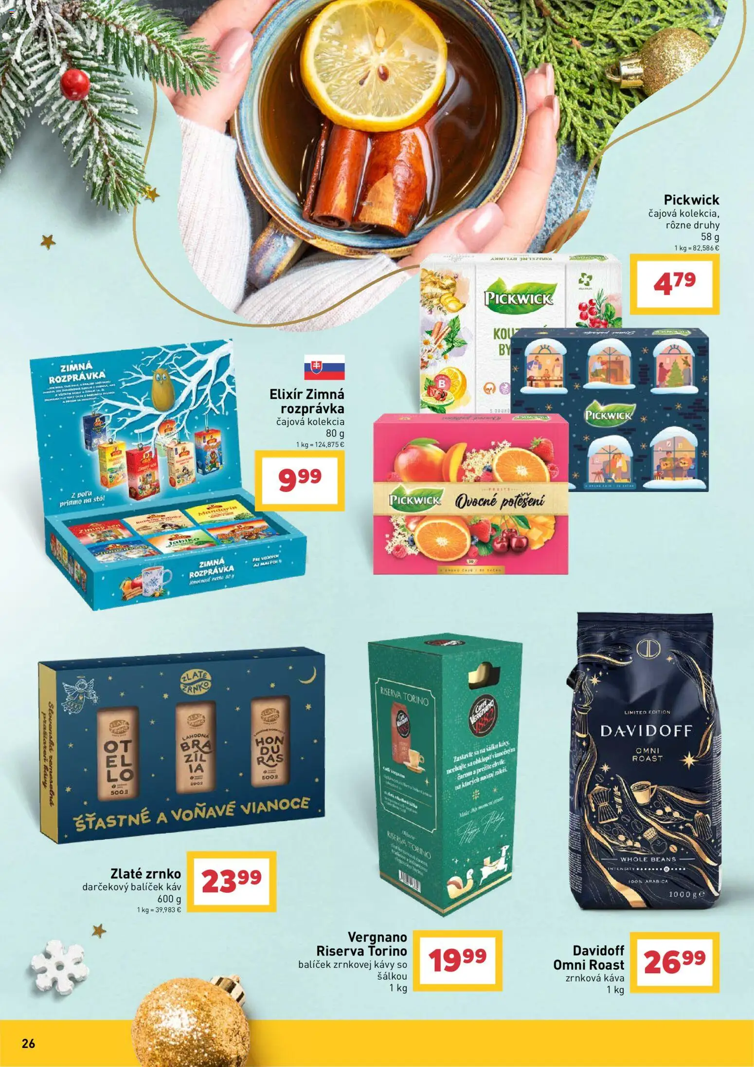 Náhľad Billa letáku platného od 14.10.2026 - Káva, Stôl, Zrnková káva, Davidoff, Zrnková káva 1 kg