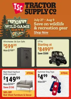Preview of Tractor Supply weekly ads valid from 07/27/2026