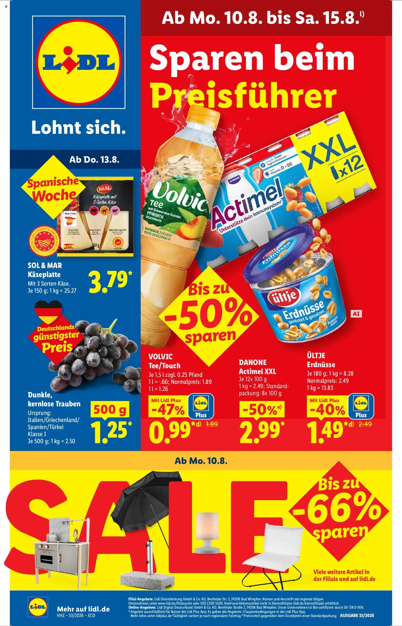 Vorschau von dem Prospekt des Geschäftes Lidl, gültig ab dem 10.08.2026