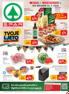 Pregled letka Spar Katalog trgovine Spar vrijedi od 22.07.2026